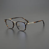 Stratus Vintage Acetate Glasses Frame Rectangle Frames Southood Leopard Gold
